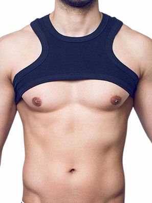 Supawear Ribbed Slashed Cropped Top Black