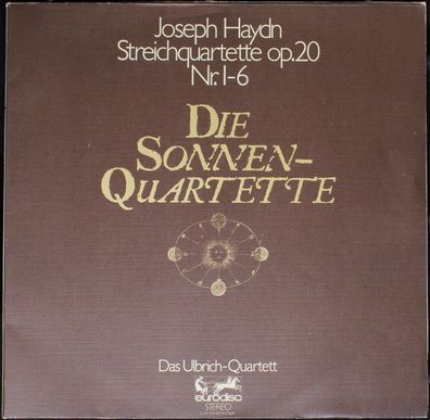 Supraphon 80600 - Ulbrich qu HAYDN op 20 rare DUCH Philips press Eurodisc 2LP