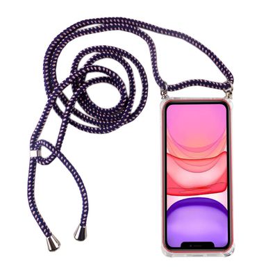 Apple iPhone 11 Pro Handykette Hülle mit Band Case zum umhängen Kordel Violett