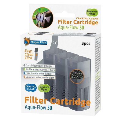 3 Stk. Superfish Aquaflow 50 Crystal Clear Ersatz Kassette für klares Wasser