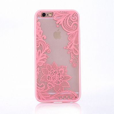 Apple iPhone SE 2020 Handy Hülle Mandala Case Schutzhülle Cover Blüte Rosa Neu