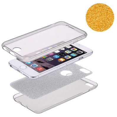 Full TPU Case für Apple iPhone SE 2020 Schutz Hülle Handy Cover Orange Rahmen