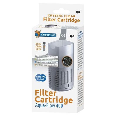 Superfish Aquaflow 400 Crystal Clear Ersatz Kassette für klares Aquarium Wasser