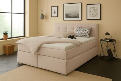 Boxspringbett TOM OM mit gepolstertem Kopfteil