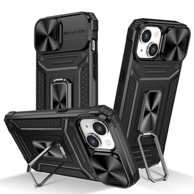 Hülle für Apple iPhone 15 Plus Schutz Handy Case Cover Kamera Tasche Etui Bumper
