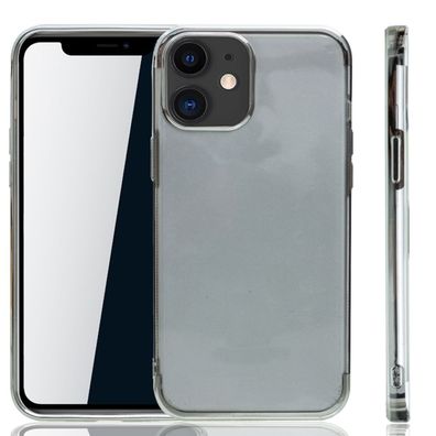 Apple iPhone 12 mini Hülle Case Handy Cover Schutz Tasche Schutzhülle Etui Silber