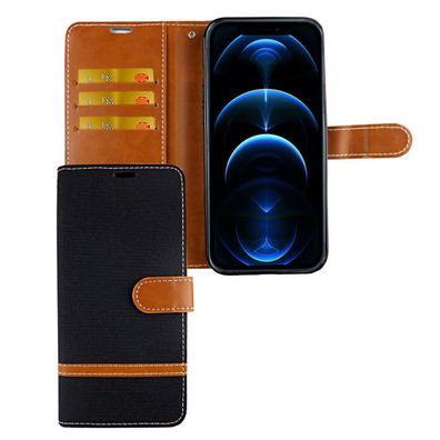 Hülle Handy Schutz für Apple iPhone 12 Mini Case Cover Tasche Wallet Etui Bumper