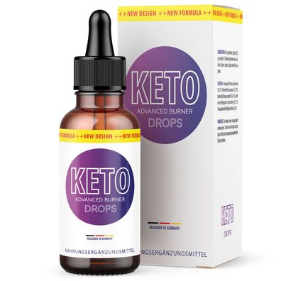 Keto Advanced Burner Drops | für Frauen & Männer geeignet | 30 ml Inhalt
