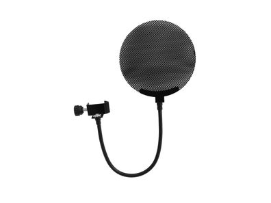 Omnitronic Mikrofon-Popfilter, Metall schwarz