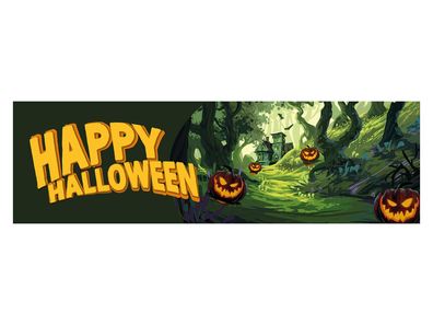 Europalms Halloween Banner, Geisterwald, 300x90cm