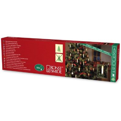 LED Weihnachtsbaumbeleuchtung 16er innen ein Strang 10,5m 1000-020
