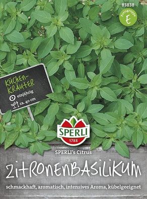 Sperli Basilikum Zitronen, Sperling´s Citrus, frisches Aroma