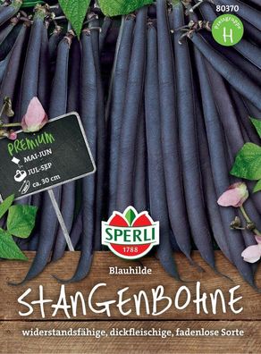Sperli Stangenbohne Blauhilde, fadenlos sehr ertragreich virusresistent und