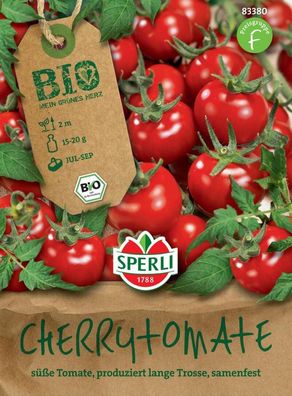 Sperli BIO Cherrytomate, sind aufgrund ihres süßen Geschmacks bei Groß und