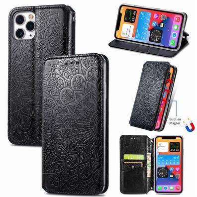 Hülle Handy Schutz für Apple iPhone 11 Pro Max Case Cover Tasche Etuis Schwarz