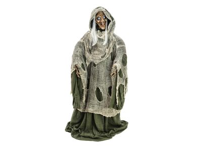 Europalms Halloween Hexe, grün, 145x70x66cm