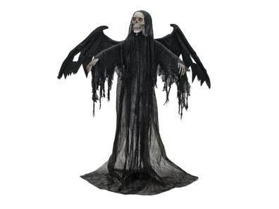 Europalms Halloween Schwarzer Engel, 175x100x66cm