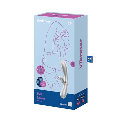 Heißer Liebhaber - Heizender Kaninchen-Vibrator - Champagner