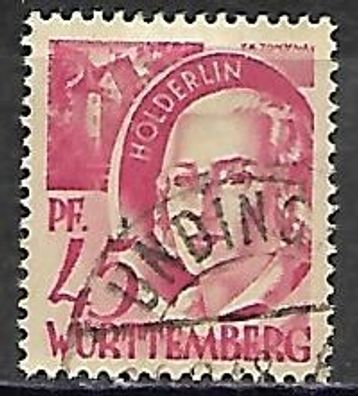 Französische Zone - Württemberg-Hohenzollern gestempelt Michel-Nummer 9