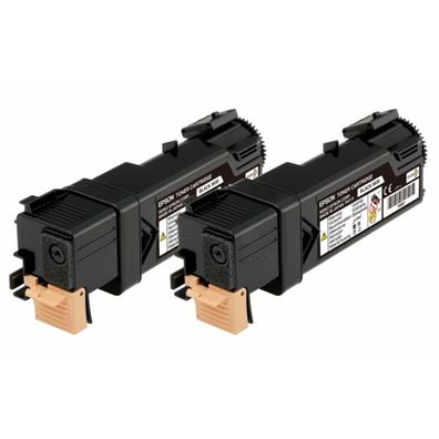 Original Epson 0631 C13S050631 S050631 Toner Doppelpack schwarz 2 Stück