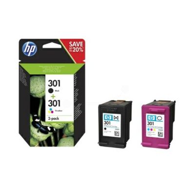 Original HP 301 N9J72AE Tinten Doppelpack schwarz color 2 Stück