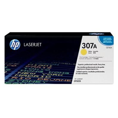 Original HP 307A CE742A Toner gelb