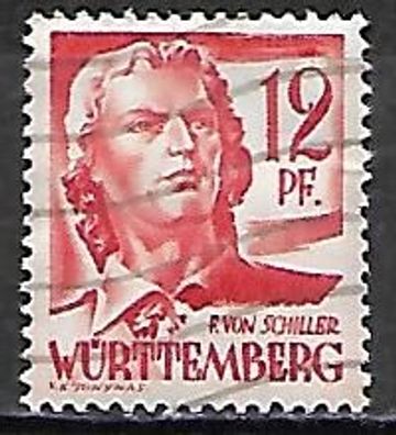 Französische Zone - Württemberg-Hohenzollern gestempelt Michel-Nummer 18