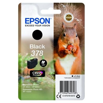 Original Epson 378 T3781 C13T37814010 C13T37814020 Tinte schwarz