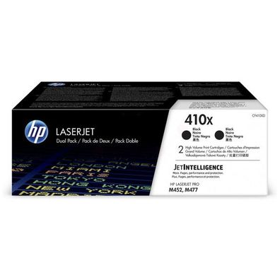 Original HP 410X CF410XD Toner Doppelpack schwarz 2 Stück