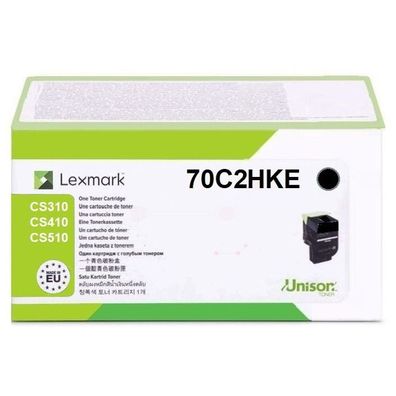 Original Lexmark 702HK 70C2HKE Toner schwarz