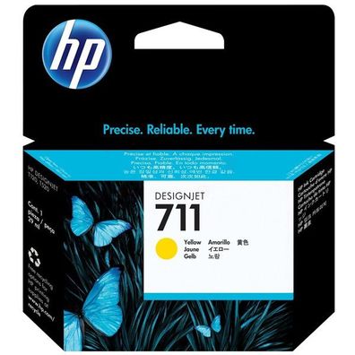Original HP 711 CZ132A Tinte gelb