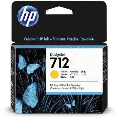 Original HP 712 3ED69A Tinte gelb