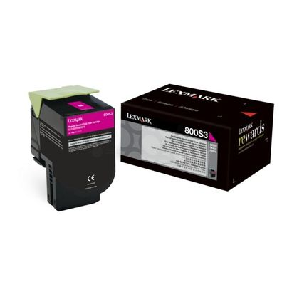 Original Lexmark 800S3 80C0S30 Toner magenta