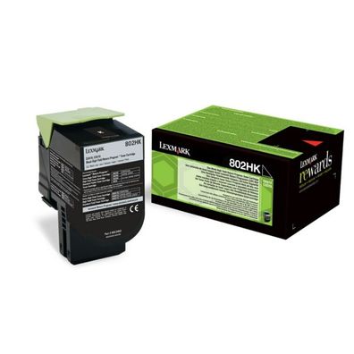 Original Lexmark 802HK 80C2HKE Toner schwarz
