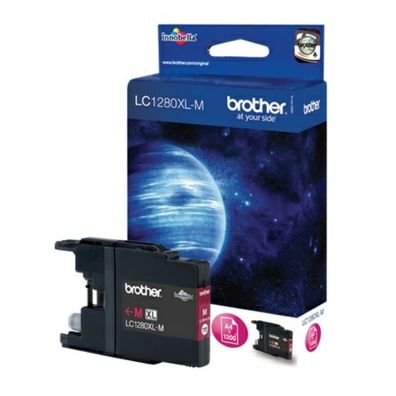 Original Brother LC-1280XLM LC-1280XLMBP LC-1280XLMBPDR Tinte magenta
