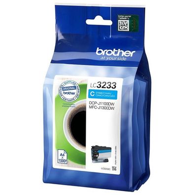 Original Brother LC-3233C Tinte cyan