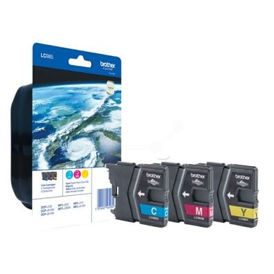 Original Brother LC-985RBWBP LC-985RBWBPDR Tinte Multipack cyan magenta gelb 3 Stück