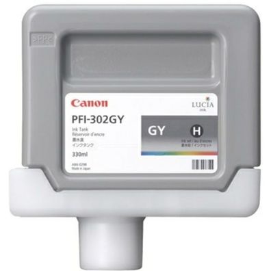 Original Canon PFI-302 GY 2217B001 Tinte grau