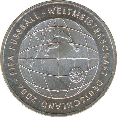 BRD 10 Euro 2005 J FIFA Fussball-WM 2006 Silber*