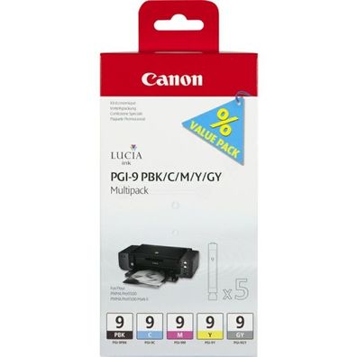 Original Canon PGI-9 1034B013 1034B011 Tinte Multipack photo schwarz cyan magenta g