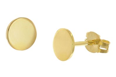 trendor Schmuck Damen-Ohrringe 333 / 8K Gold Ohrstecker Ø 6 mm 28458