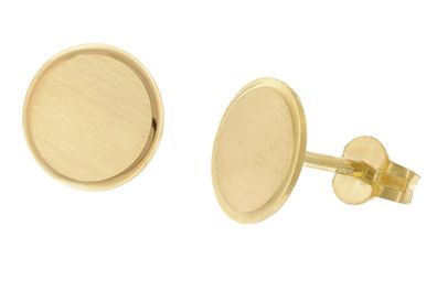 trendor Schmuck Damen-Ohrstecker 333 / 8K Gold Ohrringe Ø 8 mm 28460