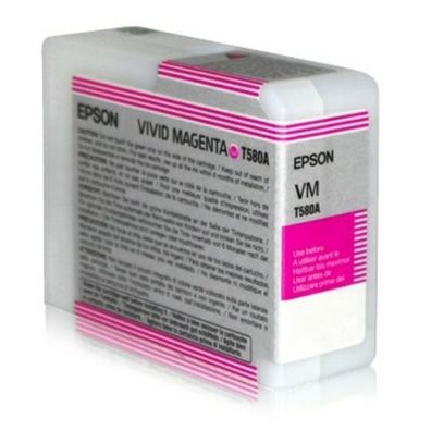 Original Epson T580A C13T580A00 Tinte magenta