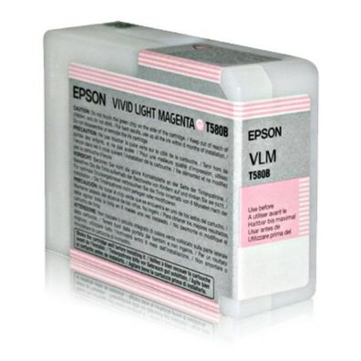 Original Epson T580B C13T580B00 Tinte photo magenta