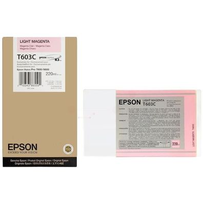 Original Epson T603C C13T603C00 T5636 C13T563600 Tinte photo magenta