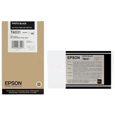 Original Epson T6031 C13T603100 Tinte photo schwarz