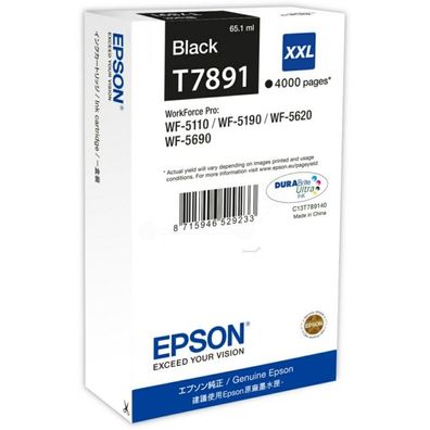 Original Epson T7891 C13T789140 Tinte schwarz