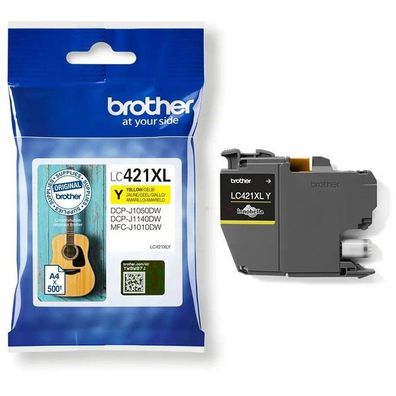 Original Brother LC-421XL LC-421XLY Tinte gelb
