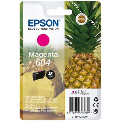 Original Epson 604 T10G3 C13T10G34010 Tinte magenta