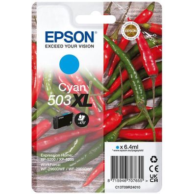 Original Epson 503XL T09R2 C13T09R24010 Tinte cyan